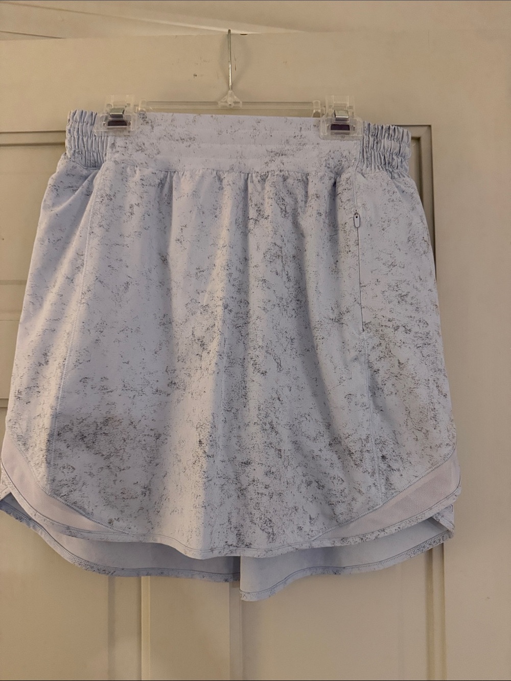 lululemon athletica Light Blue Marbled Athletic Skort